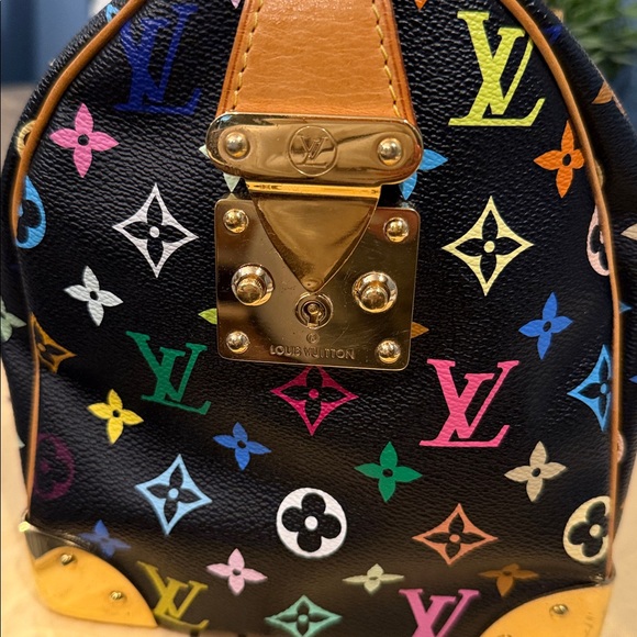 🔥Authentic Louis Vuitton speedy Takashi Murakami multi color Bag size 30 - Picture 5 of 17